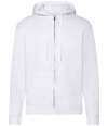 SS16M 62062 Classic Zip Through Hooded Sweat White colour image